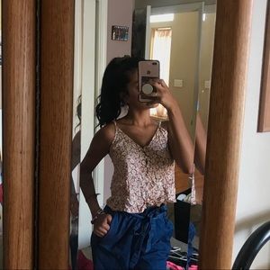 Floral Cropped Tank Top